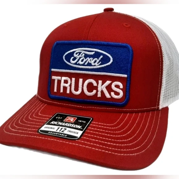 Ford Trucks Richardson 112 Mesh Snapback Cap Hat Embroidered Patch Retro 70s V8 $_12.JPG?set_id=880000500F main image 2